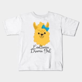 Coollama Drama Girl Kids T-Shirt